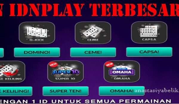 Agen IDNplay Terbesar Banyak Permainanya